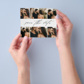 Budget Script結婚の写真コラージュ日付の保存 チラシ (手)
