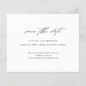 Budget Script結婚の写真コラージュ日付の保存 チラシ (裏面)