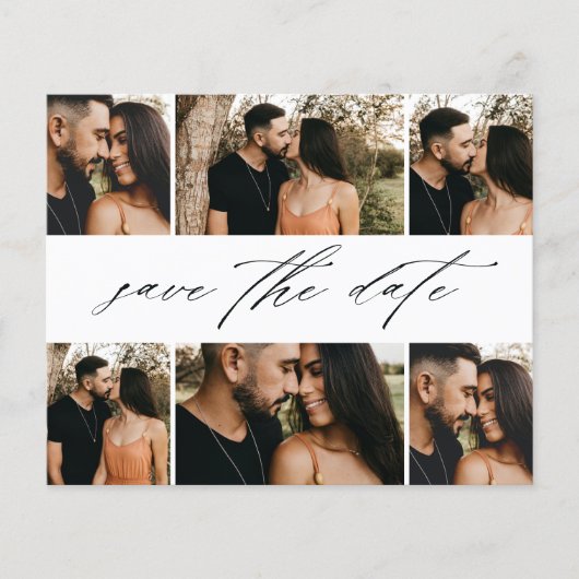 Budget Script結婚の写真コラージュ日付の保存 チラシ (正面)