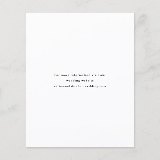 Budget Script結婚の写真コラージュ日付の保存 チラシ (裏面)