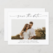 Budget Script結婚の写真Save the Date (正面/裏面)
