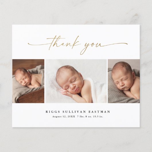 Budget Script 3写真ベビー発表ありがとうございます (正面)