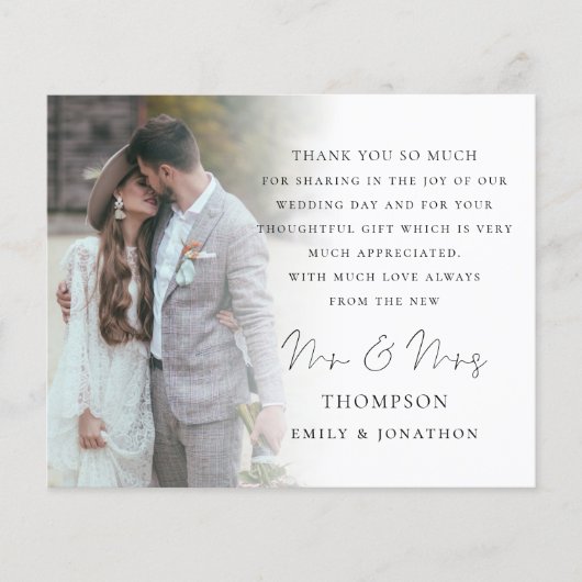 Budget Script 6写真結婚s Thank You (正面)