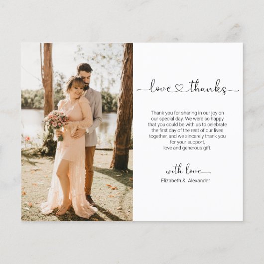 Budget Script Collage's Thank 結婚 You Flyer チラシ (裏面)