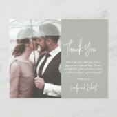 Budget Script Green's Thank 結婚 You Photo Card (正面)