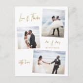 Budget Script Photo's Thank 結婚You Postages ポストカード (正面)