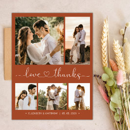 Budget Script Photo's Thank 結婚You Postages ポストカード