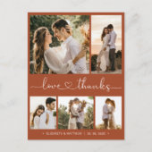 Budget Script Photo's Thank 結婚You Postages ポストカード (正面)