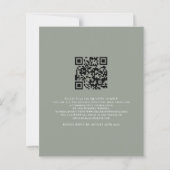 Budget Script We Do Sage QR Code Wedding Invite (裏面)