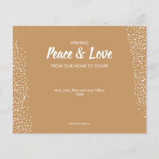 Budget Seashell Holiday Greeting Card (裏面)