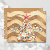 Budget Seashell Holiday Greeting Card