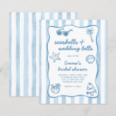 Budget Seashells and Wedding Bells Bridal Shower (正面/裏面)