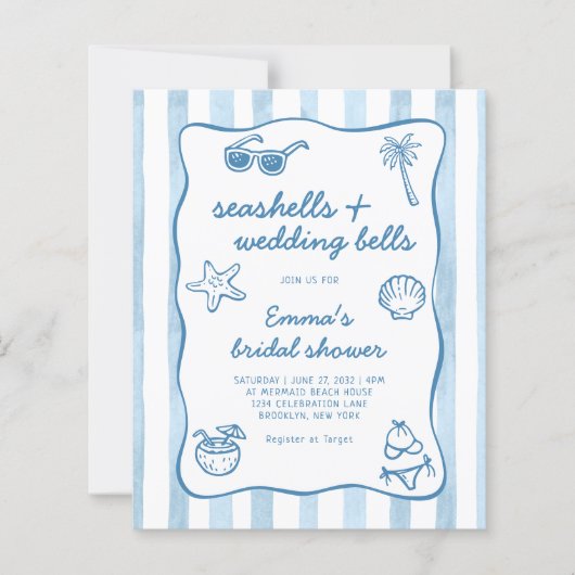Budget Seashells and Wedding Bells Bridal Shower (正面)
