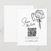 Budget Share The Love Photo Share QR Code Wedding (正面/裏面)
