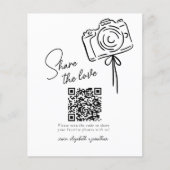 Budget Share The Love Photo Share QR Code Wedding (正面)