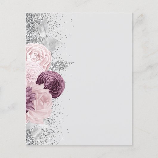 Budget Silver Mauve Floral 25th Anniversary (裏面)