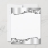 Budget Silver Mirror Foil 25th Anniversary Invite (裏面)