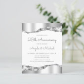Budget Silver Mirror Foil 25th Anniversary Invite (スタンド正面)