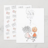 Budget Simple Happy Valentine's Day!Holiday Card (正面/裏面)