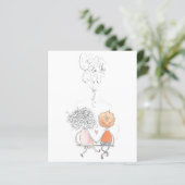 Budget Simple Happy Valentine's Day!Holiday Card (スタンド正面)