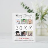 Budget Six Photos Collageフォトホリデーカード (スタンド正面)