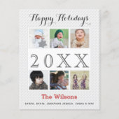 Budget Six Photos Collageフォトホリデーカード (正面)