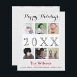 Budget Six Photos Collageフォトホリデーカード<br><div class="desc">Budget Six Photos Collageフォトホリデーカード</div>