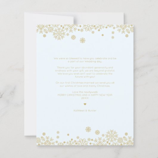 Budget Snowflakes First Merry Christmas Fake Gold (裏面)