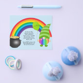 Budget St Paddys Rainbow Gnomies LGBT Party Invite チラシ (シングル)