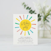 Budget Sun Script子供の誕生日パーティの招待状 (スタンド正面)