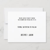 Budget Sunflowers素朴 Photo Save The Date (裏面)