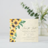 Budget Sunflowers Garden Floral Save the Date (スタンド正面)