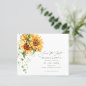 Budget Sunflowers Garden Save the Date (スタンド正面)