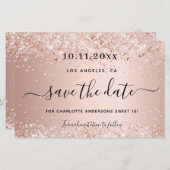 Budget Sweet 16バラ金ゴールドグリッター保存日付 (正面/裏面)