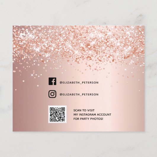 Budget Sweet 16バラQRコード感謝してい写真 (裏面)