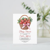 Budget Sweet Strawberry Baby Shower Invitation (スタンド正面)