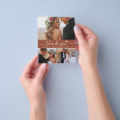 Budget Terracottaスクリプト写真結婚の感謝 チラシ (手)