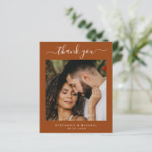 BUDGET Terracotta 2写真結婚のサンキューカード (スタンド正面)