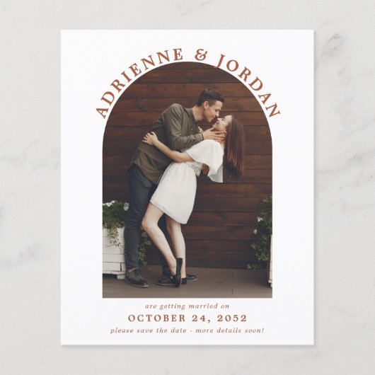 Budget Terracotta Arch写真Save the Date (正面)