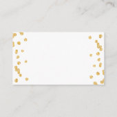 BUDGET Thank You Insert金ゴールドグリッター エンクロージャーカード (裏面)