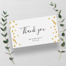 BUDGET Thank You Insert金ゴールドグリッター