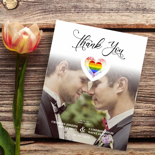 Budget Thank You LGBT Rainbowプライドハート写真