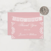 Budget thank you Mexican Cielito Lindo Baby Shower ノートカード (正面/裏面インサイチュ)