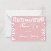 Budget thank you Mexican Cielito Lindo Baby Shower ノートカード (正面)