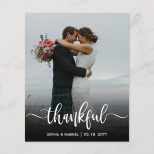 Budget Thankfulスクリプト結婚の写真ありがとう