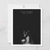 BUDGET Timeless Black Monochrome Photo Wedding (正面)