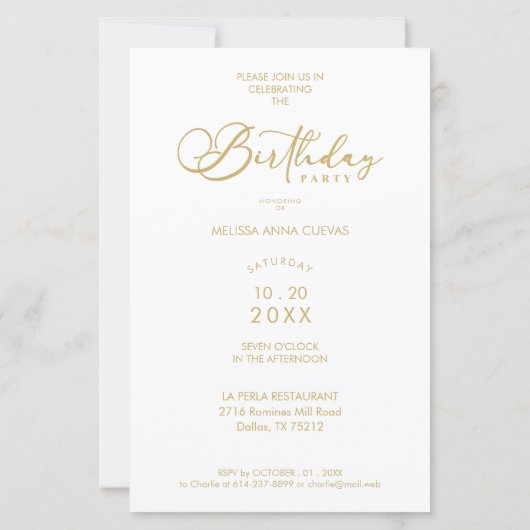 BUDGET Trendy Modern Oval Fake Golden Custom Photo (裏面)