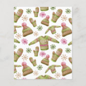 Budget Ugly sweater Christmas party invitation チラシ (裏面)