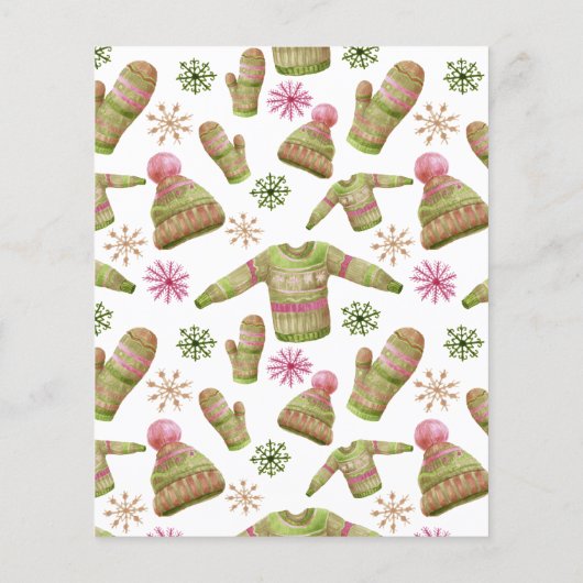 Budget Ugly sweater Christmas party invitation チラシ (裏面)