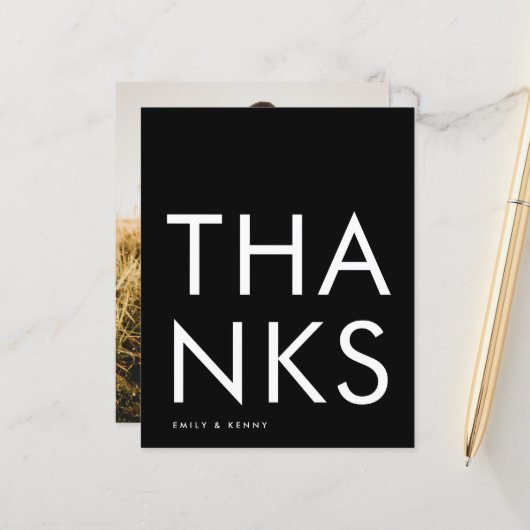 Budget Ultra モダン Big Monogram Thank You (正面/裏面インサイチュ)